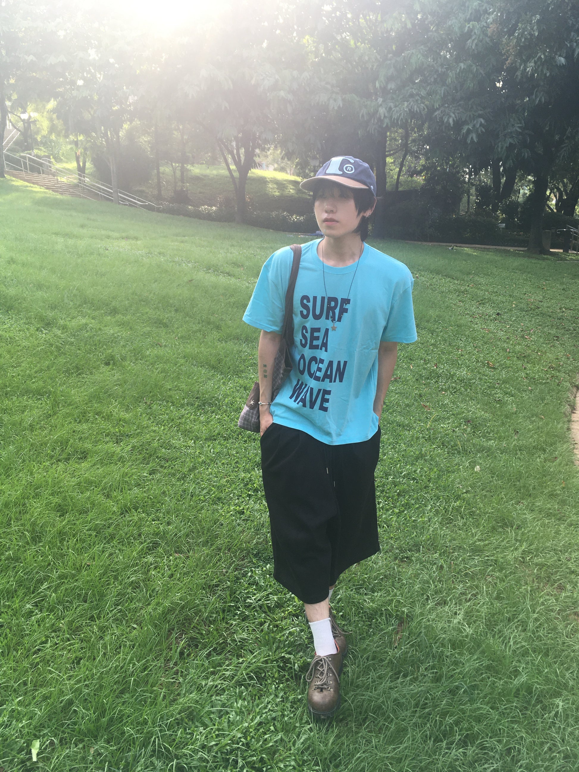recipe letter tee (ocean)