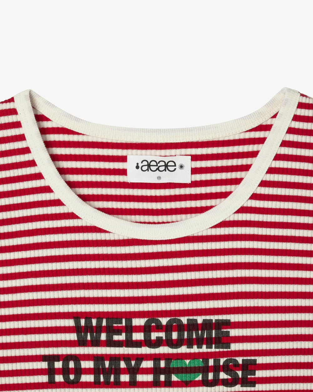 AEAE WELCOME TO MY HOUSE SLEEVELESS (RED)