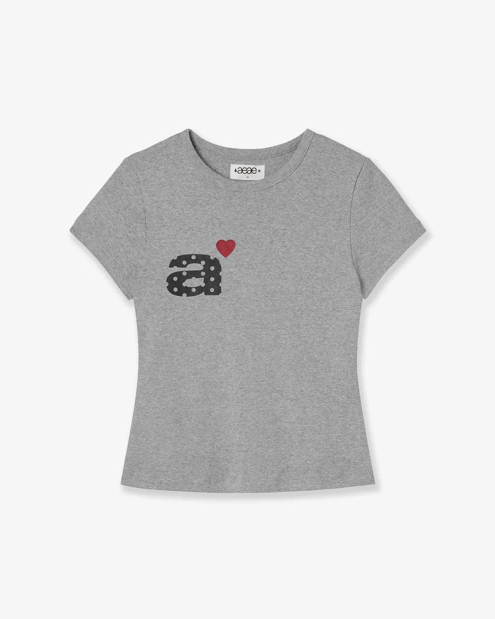 AEAE DOT SMALL LETTER TEE (GREY)