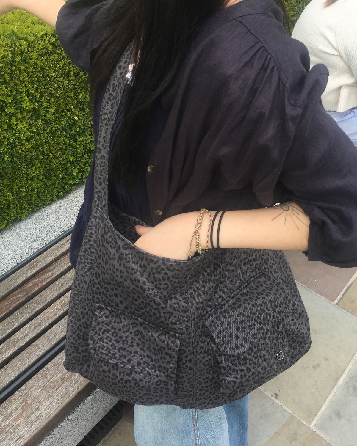 leopard shoulder bag