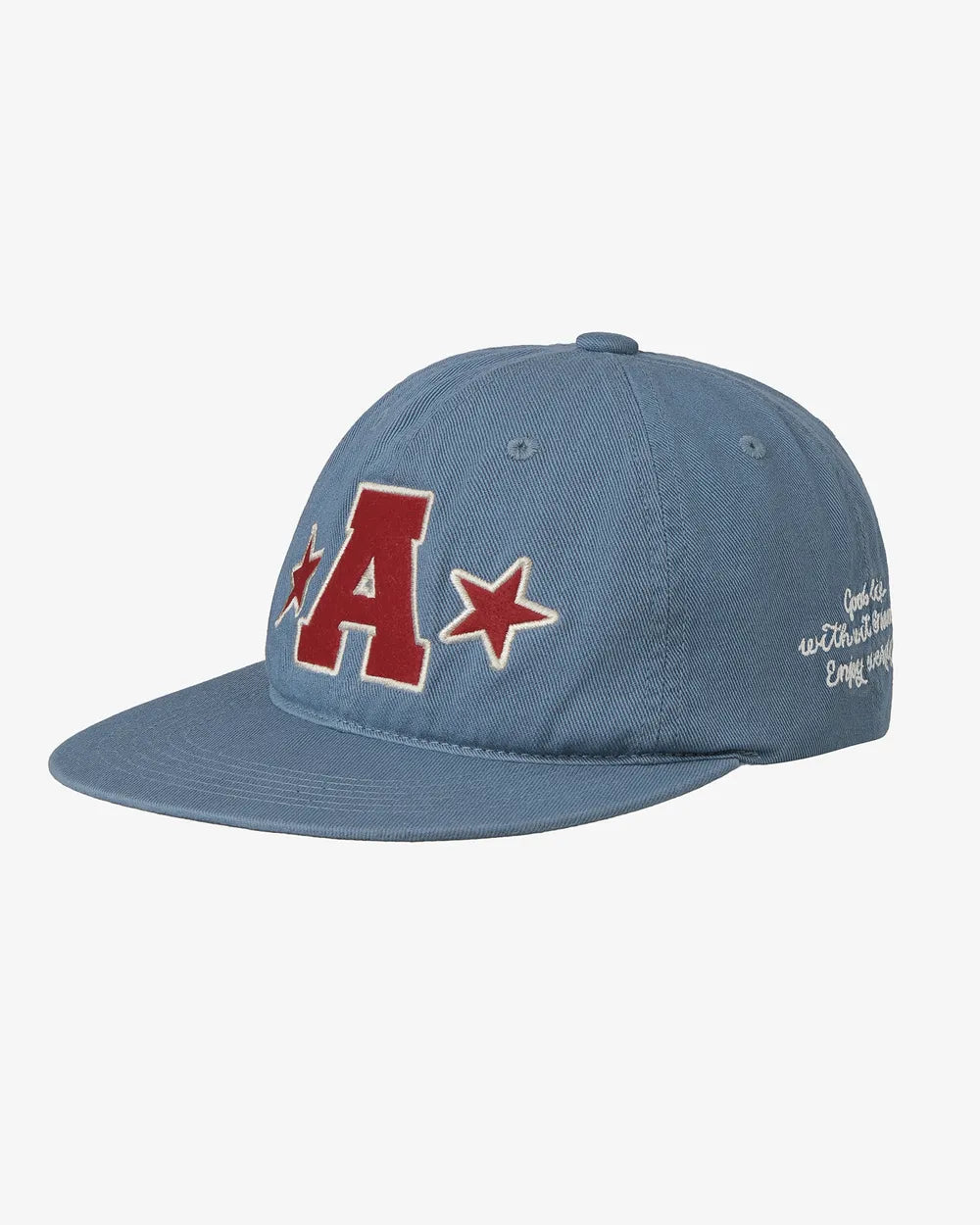 AEAE WASHED CAPITAL LOGO CAP (AQUA BLUE)