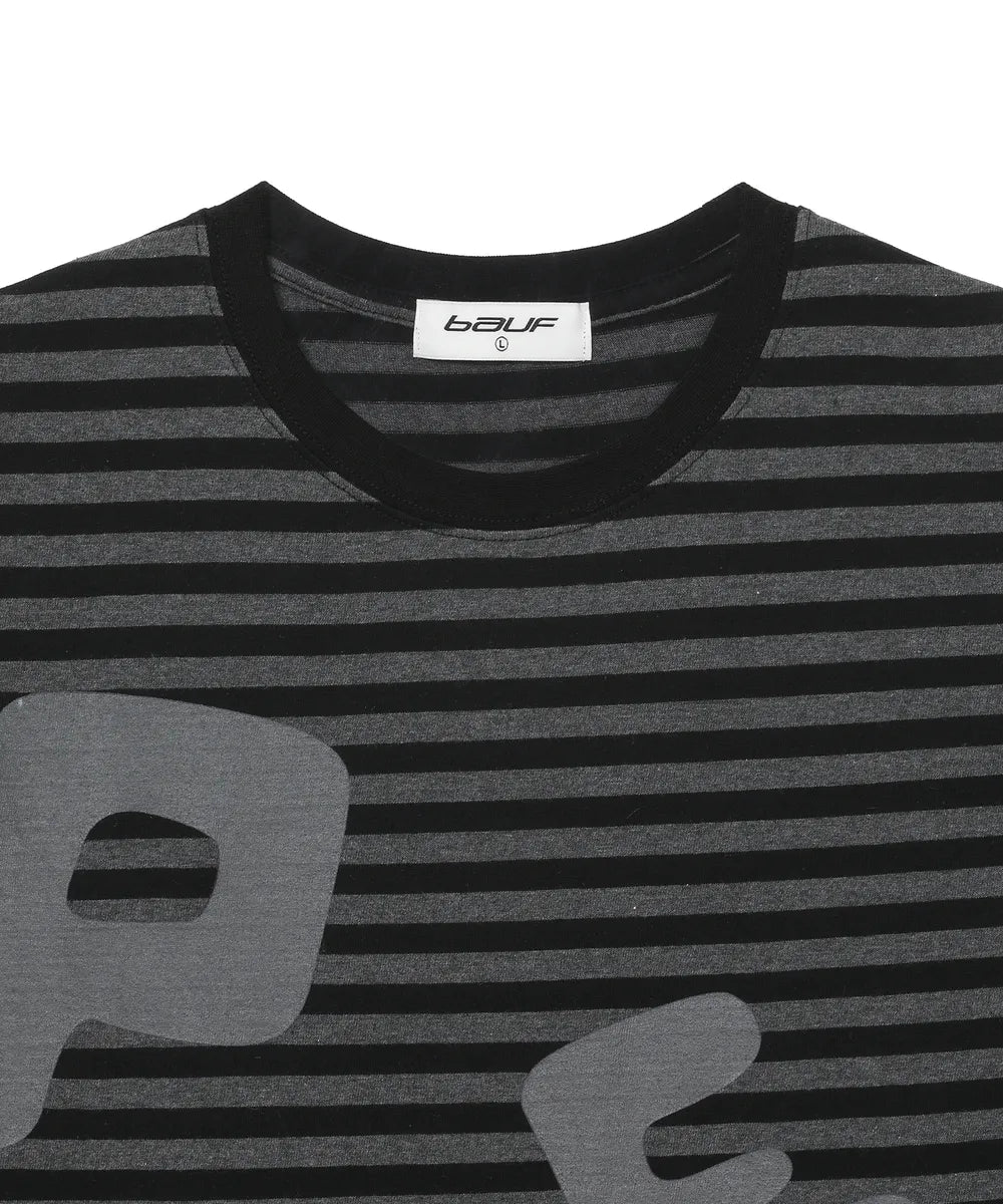 BAUF PEACE LOGO T-SHIRT (STRIPE BLACK)