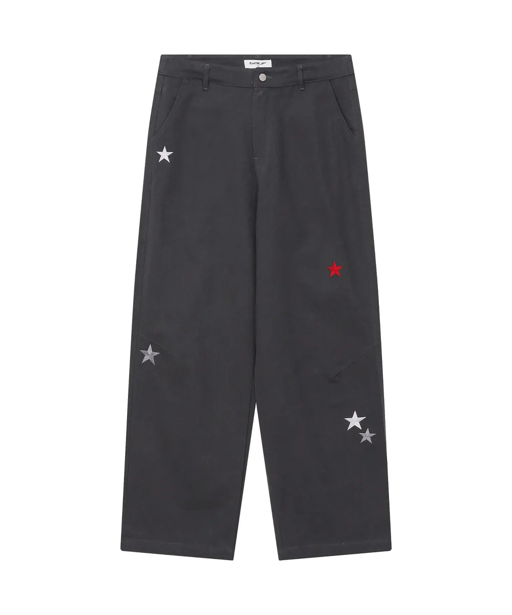 BAUF STAR SYMBOL PANTS (CHARCOAL)