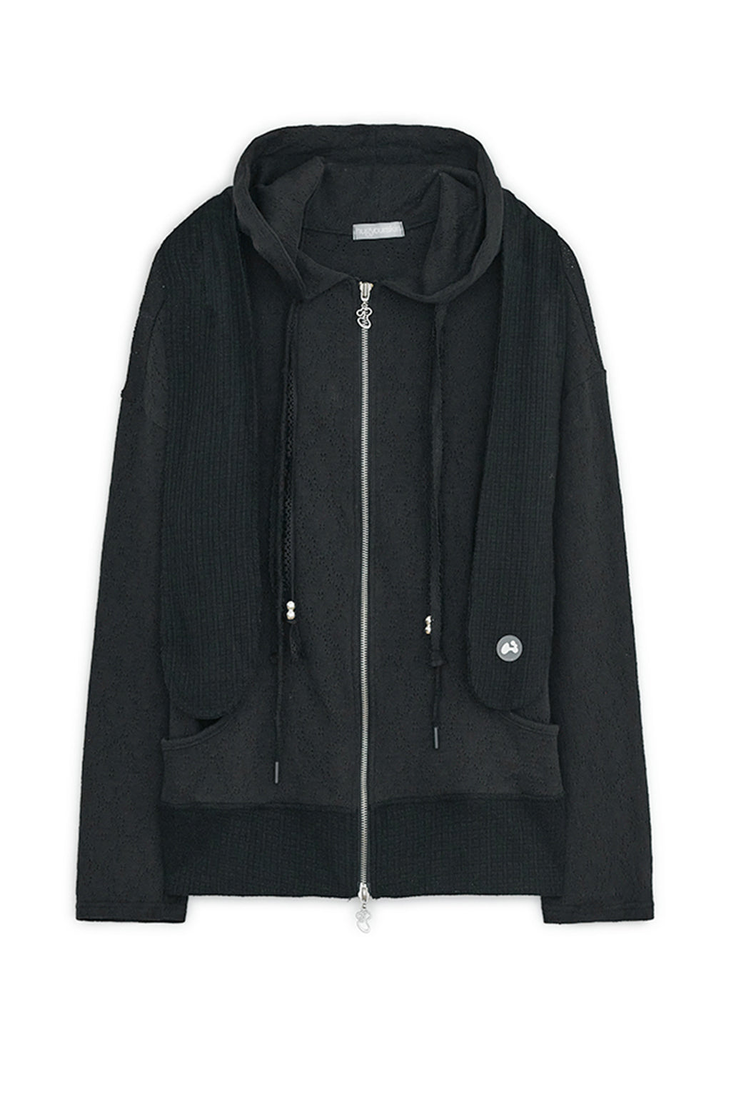 HUGYOURSKIN TOGGING HOODIE ZIP-UP (BLACK)