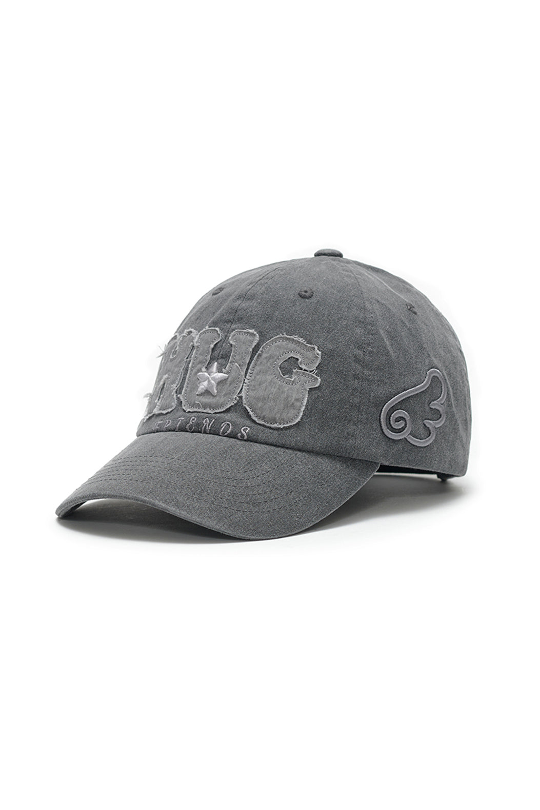 HUGYOURSKIN HUG FRIENDS CAP (CHARCOAL)