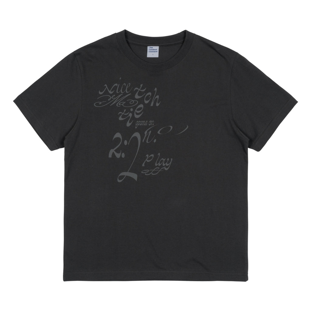 TCM TIE TEE (CHARCOAL)