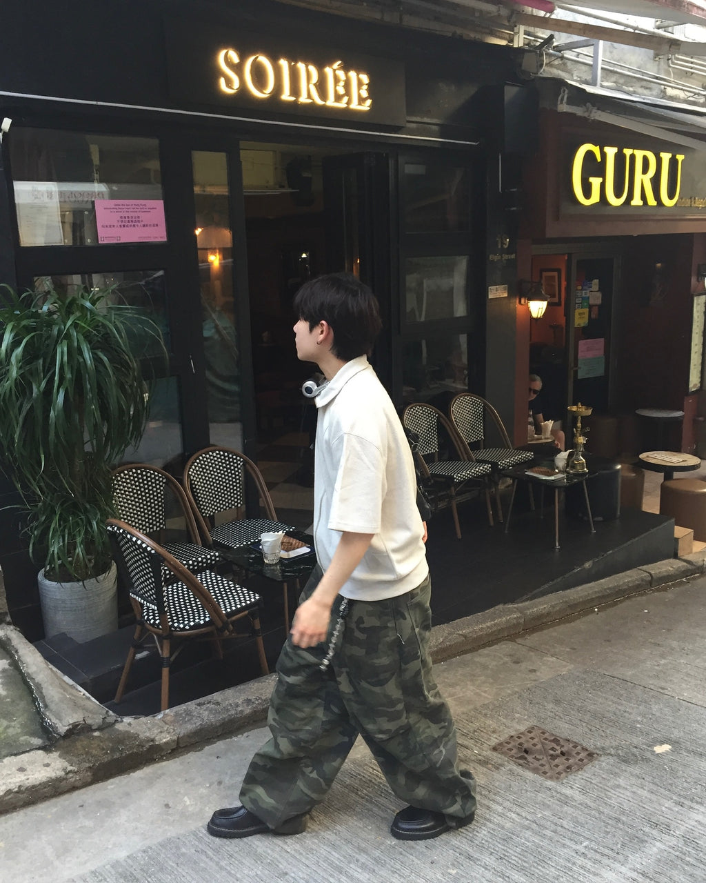 (in stock) camo washed pants (khaki)