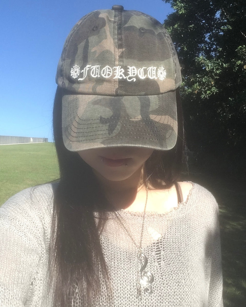 camo gothic cap