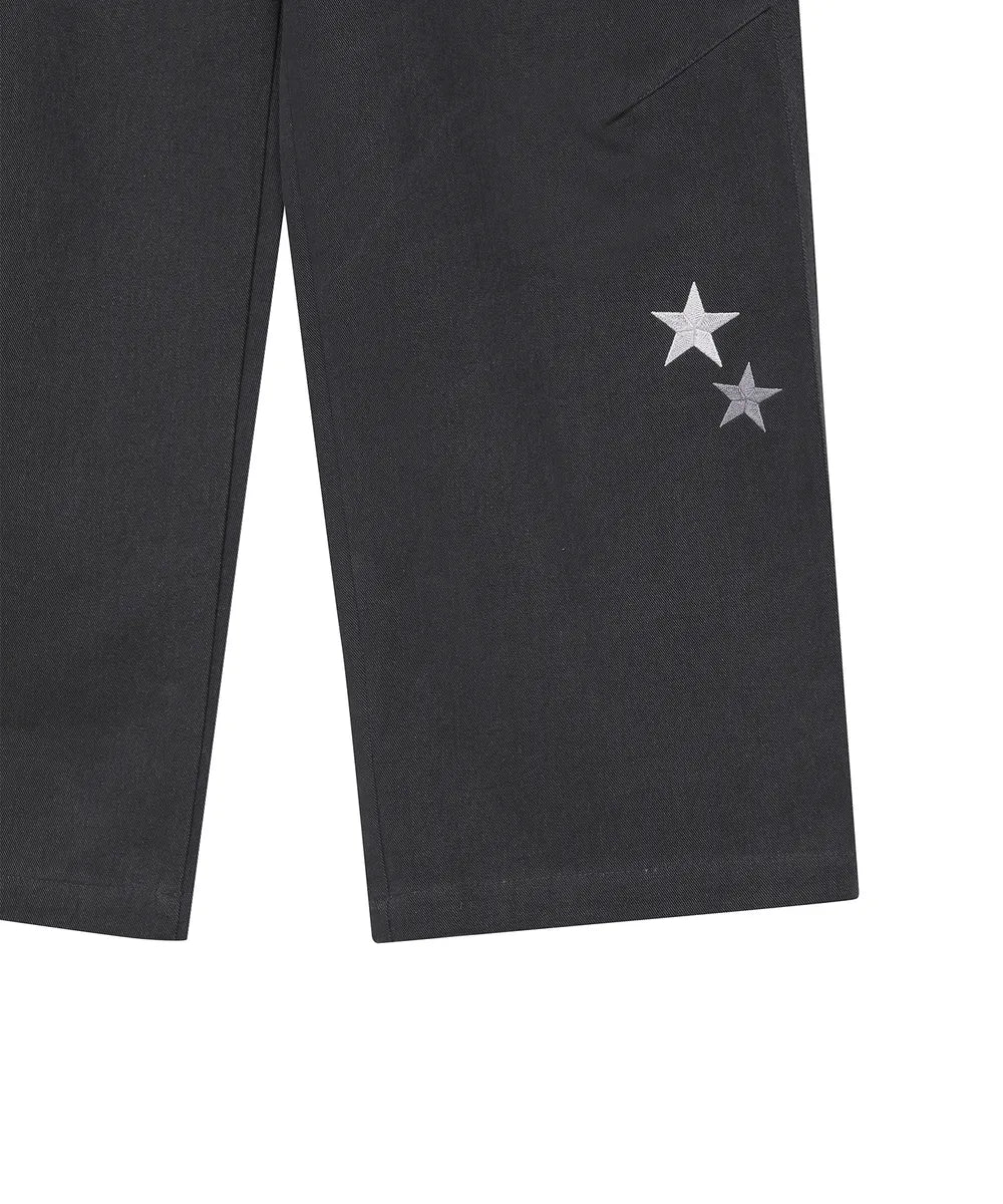 BAUF STAR SYMBOL PANTS (CHARCOAL)