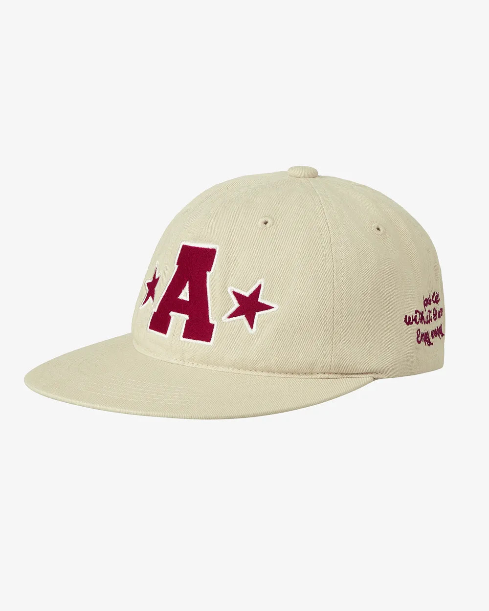 AEAE WASHED CAPITAL LOGO CAP (ECRU)