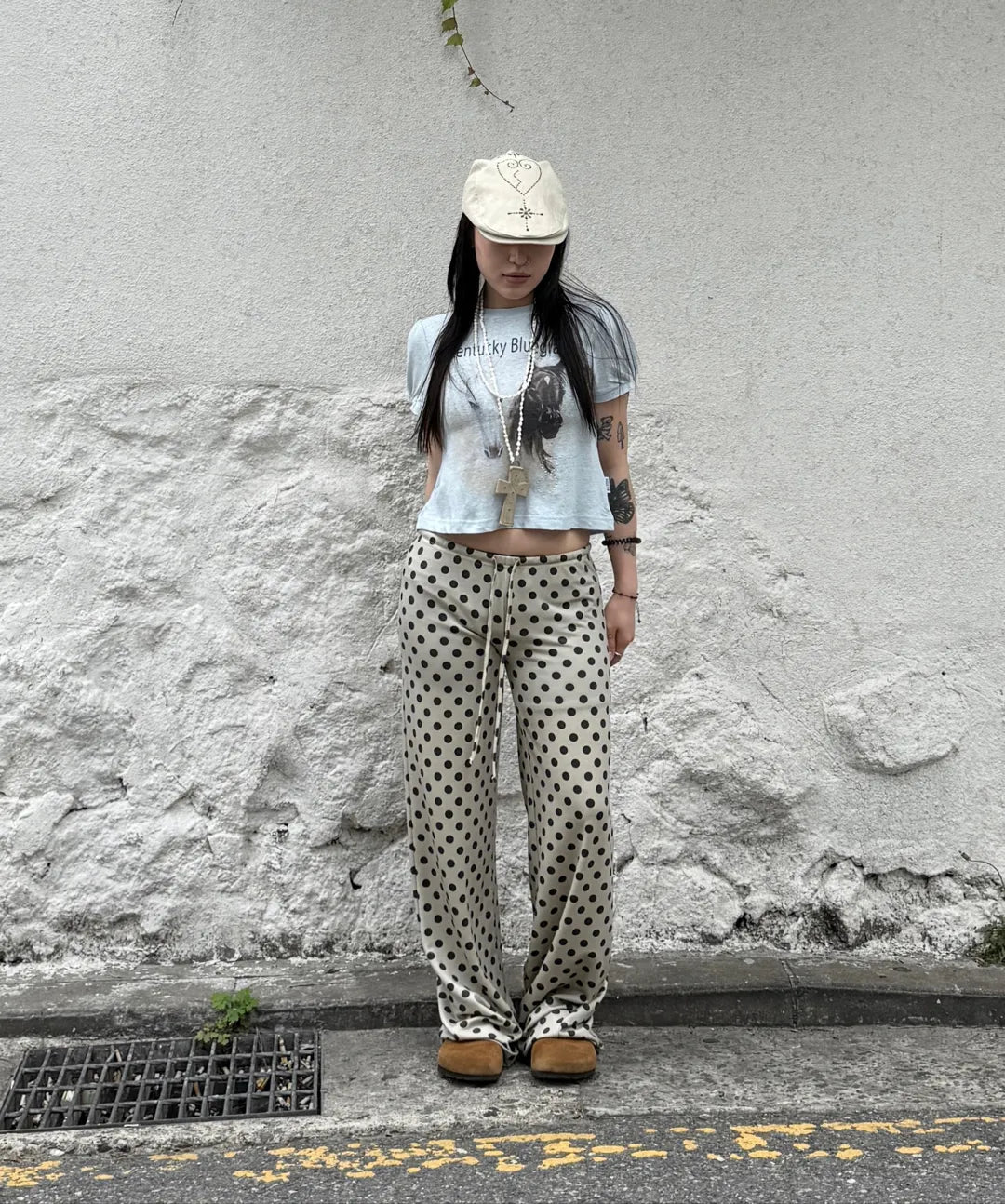 【𝘱𝘳𝘦-𝘰𝘳𝘥𝘦𝘳】SCULPTOR Kentucky Stud Baby Tee Cream