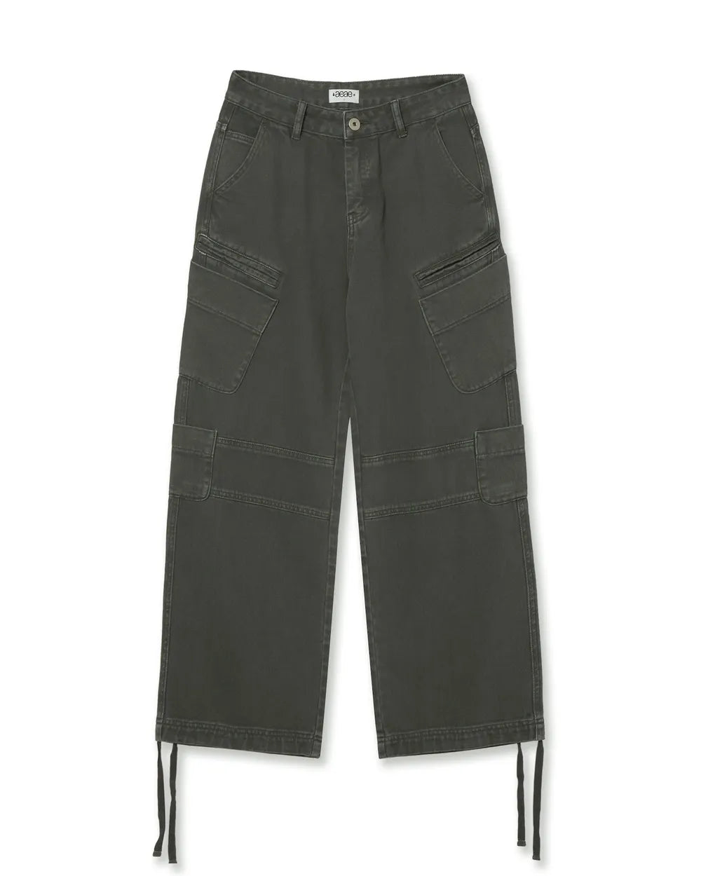 AEAE CARGO DENIM PANTS (CHARCOAL)