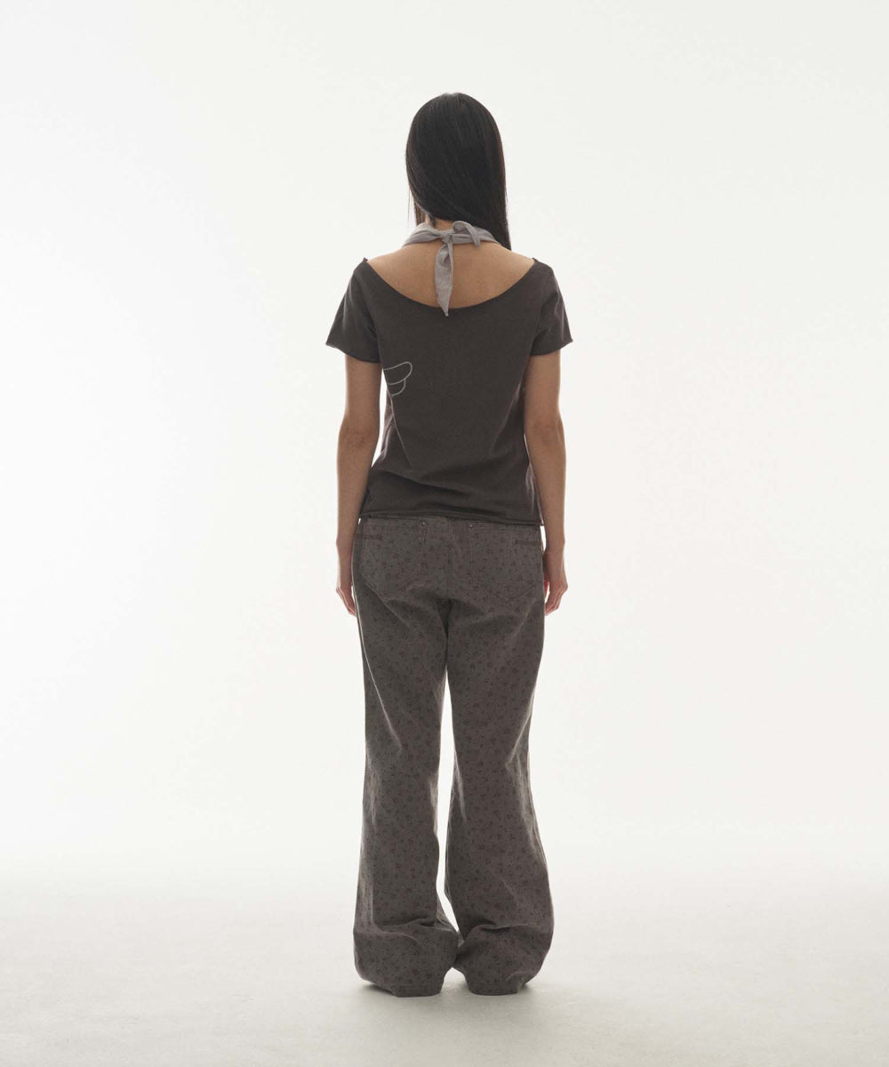 ✪【𝘱𝘳𝘦-𝘰𝘳𝘥𝘦𝘳】coyseio flower pattern pants (2 color)