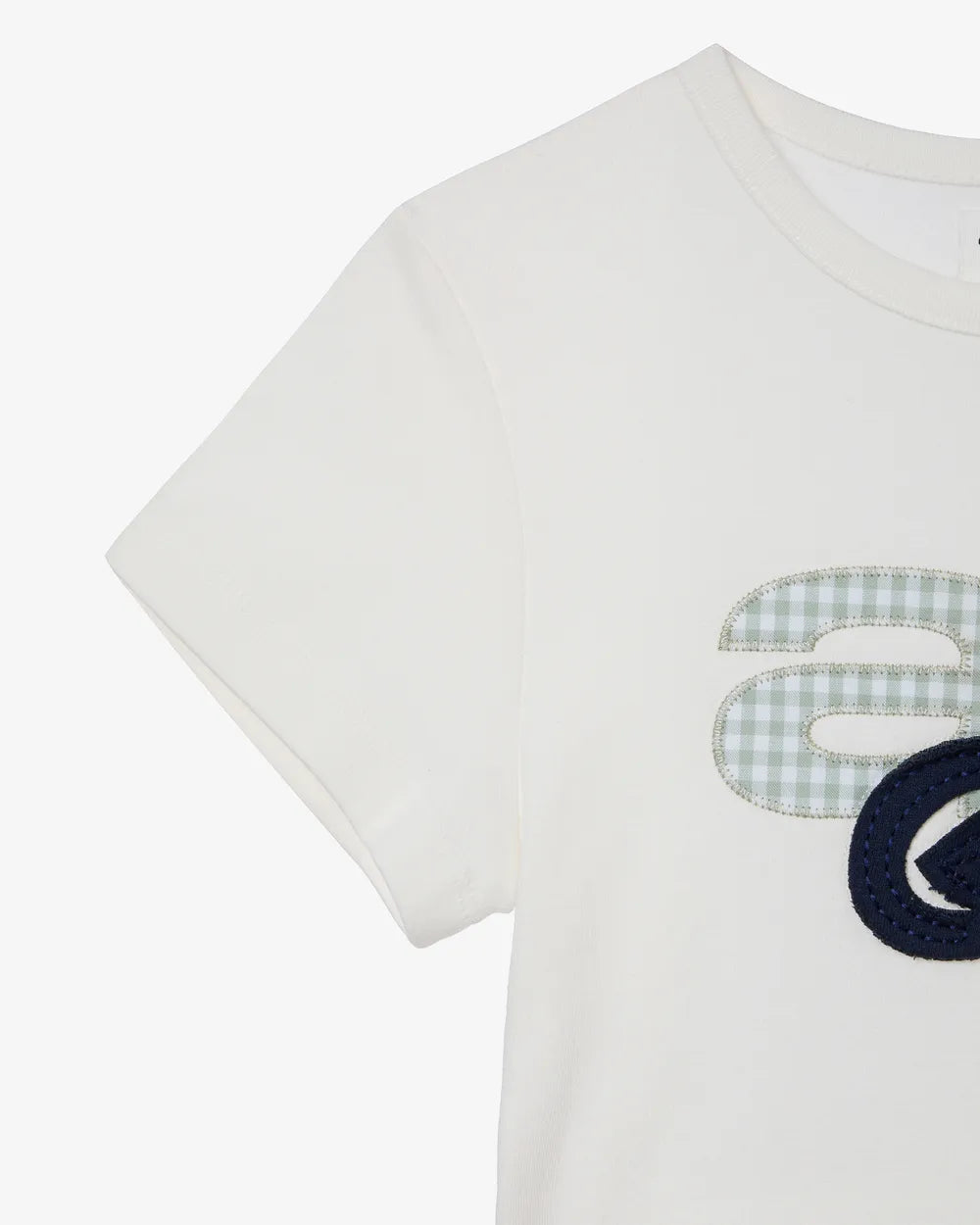 AEAE APPLIQUE LOGO TEE (WHITE)