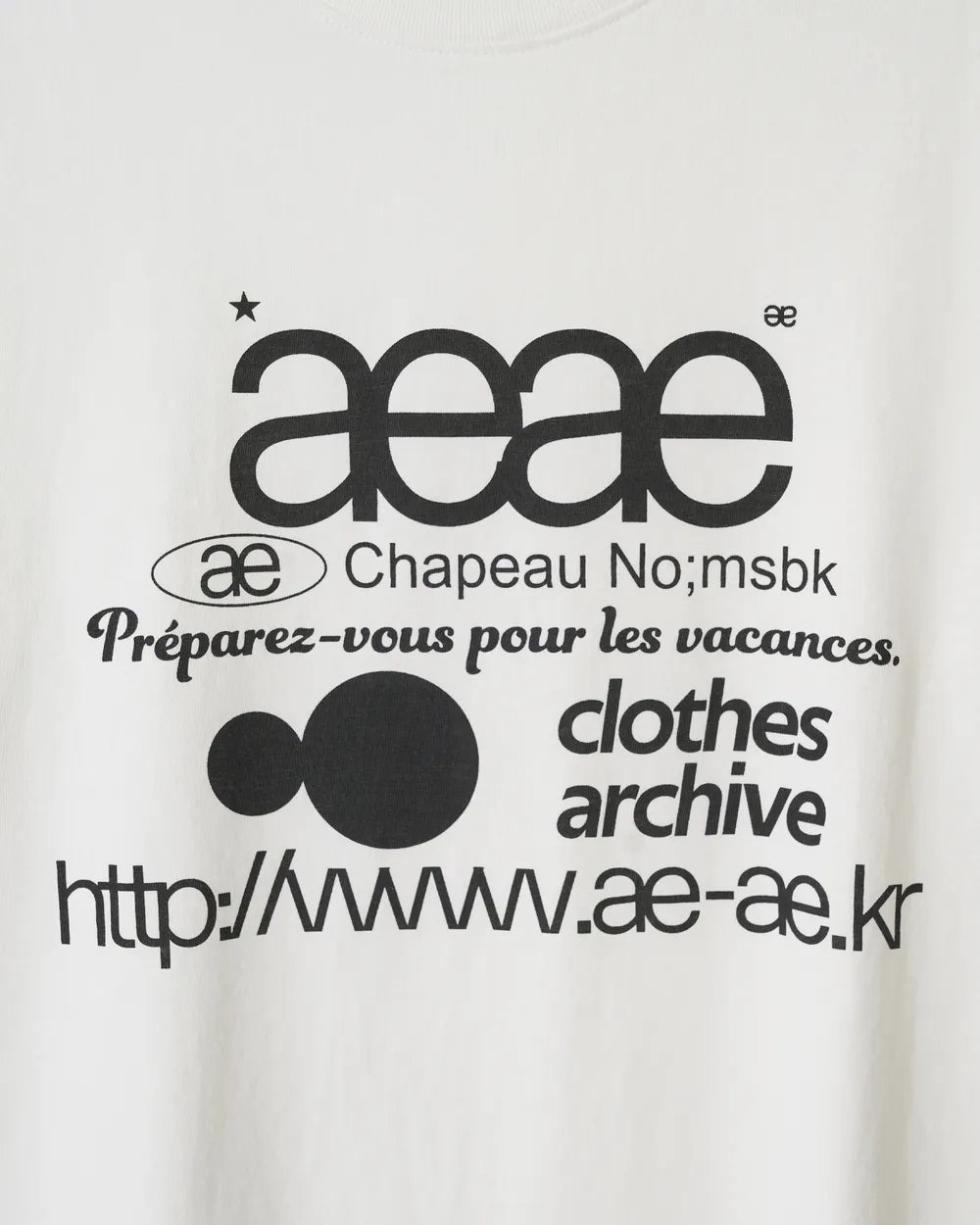 AEAE WEB LOGO T-SHIRTS (WHITE)