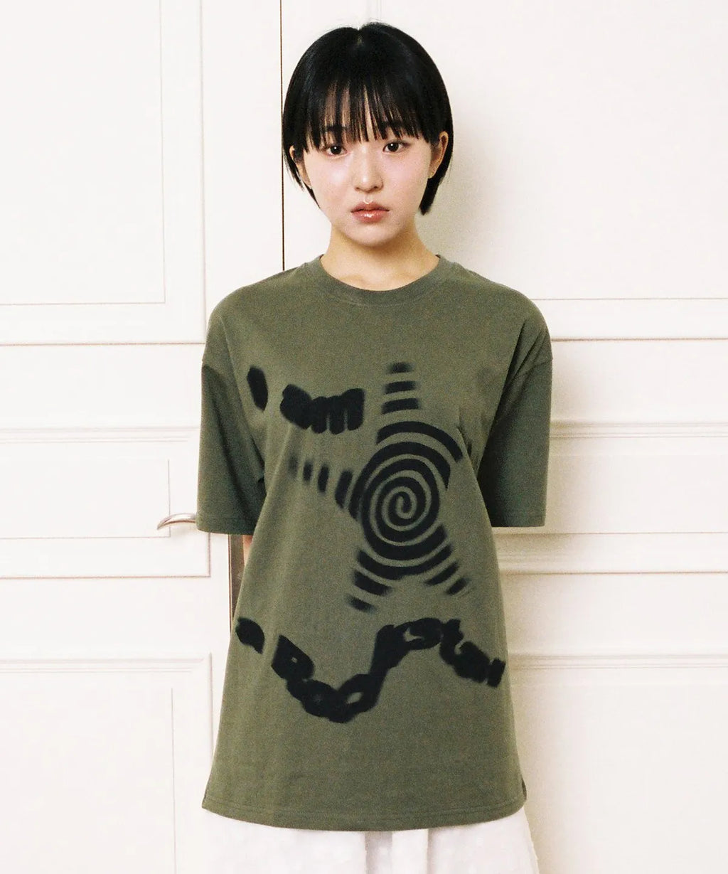 【𝘱𝘳𝘦-𝘰𝘳𝘥𝘦𝘳】Webhouse Twister Rockstar Tee (Khaki)