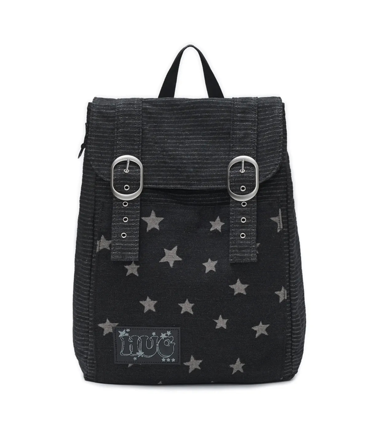 HUGYOURSKIN STARDUST DENIM BACKPACK (BLACK)