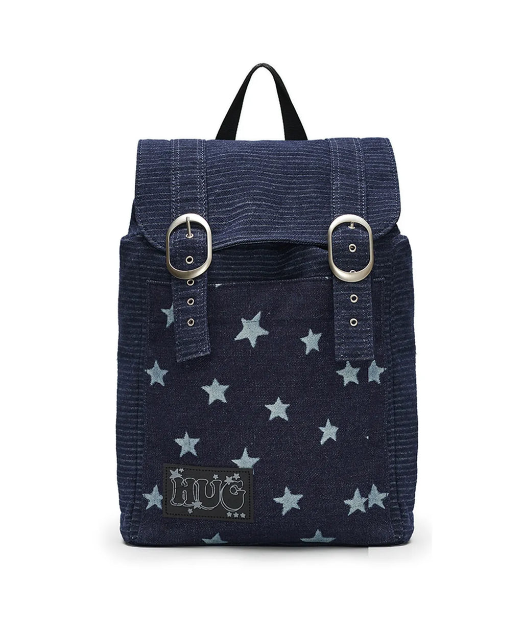 HUGYOURSKIN STARDUST DENIM BACKPACK (BLUE)