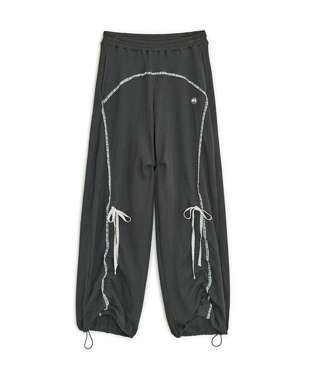 HUGYOURSKIN RACE JOGGER PANTS (CHARCOAL)