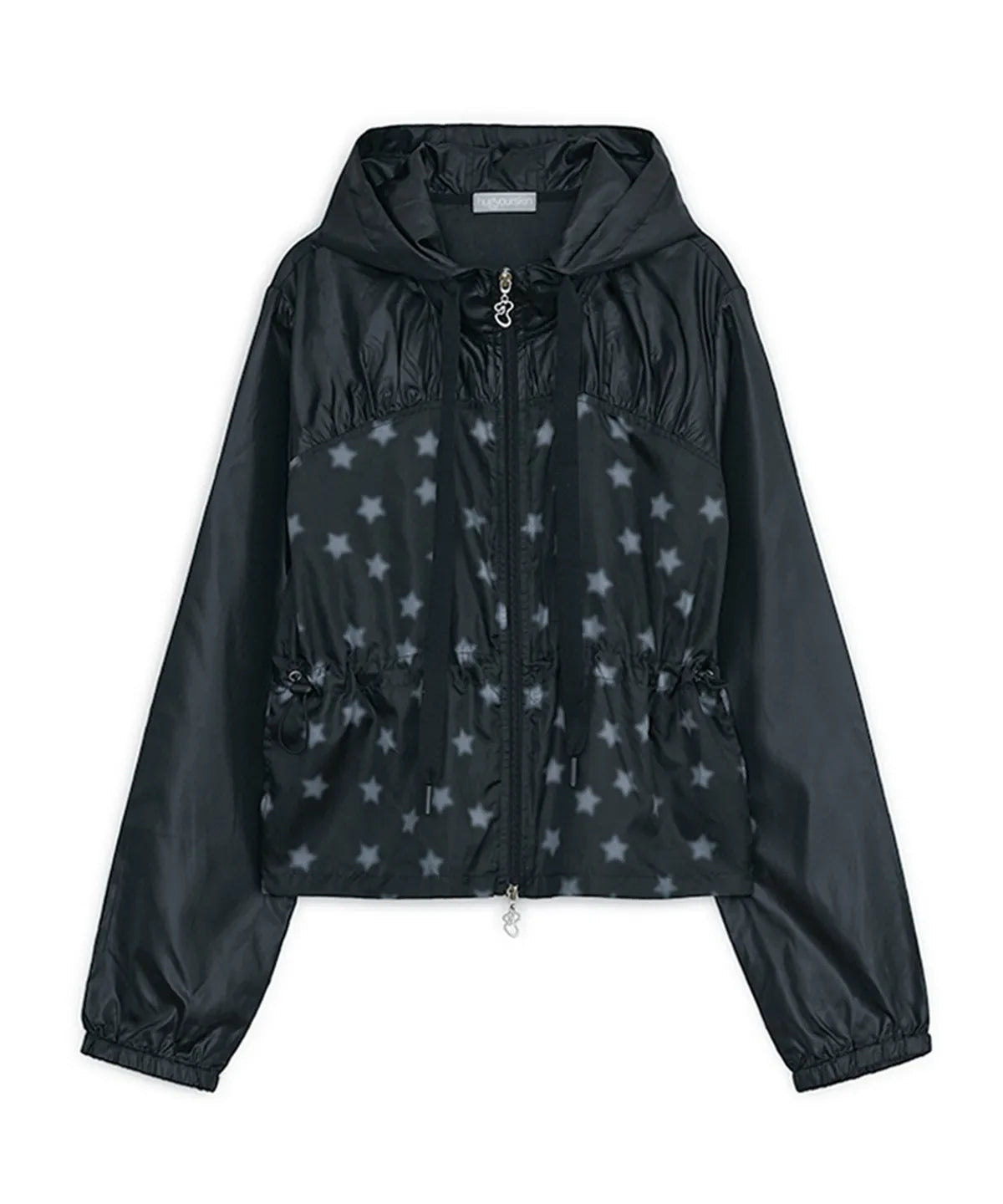 HUGYOURSKIN STARDUST WINDBREAKER (BLACK)