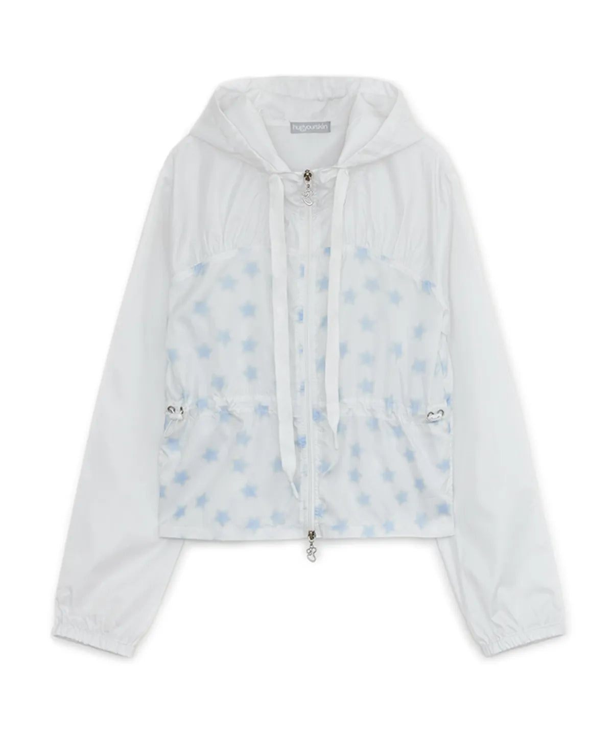 HUGYOURSKIN STARDUST WINDBREAKER (WHITE)
