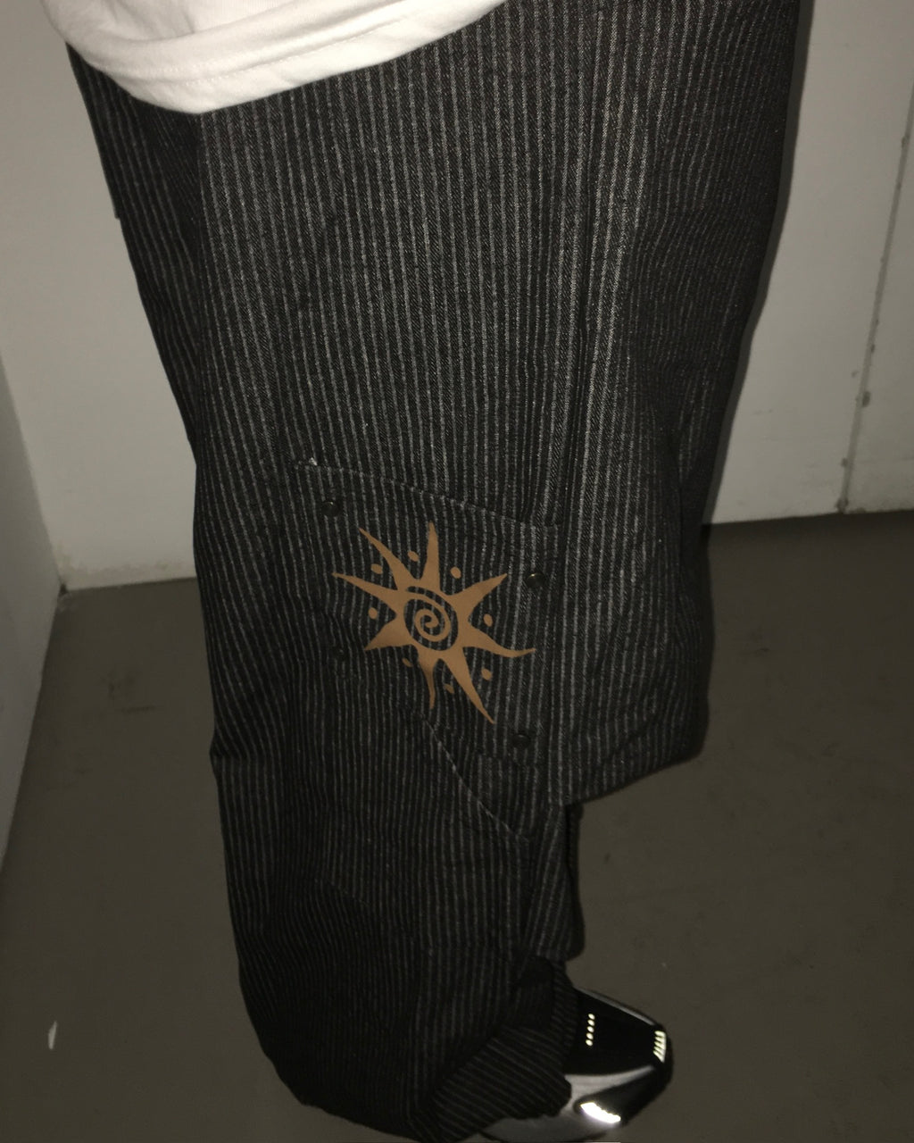 (in stock) rivet star stripe pants (blue)