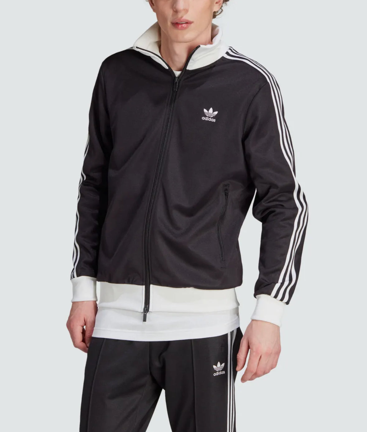 (in stock) Adidas Beckenbauer Track Top - Black: White / II5763