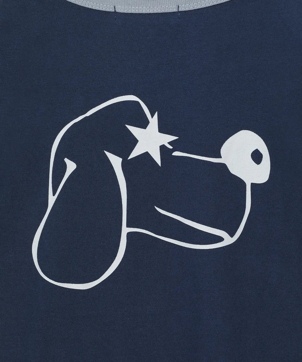 BAUF PEACE RINGER SLIM FIT T-SHIRT (NAVY)