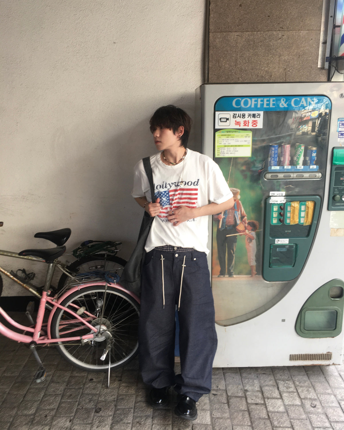 trunk layered pants (blue)