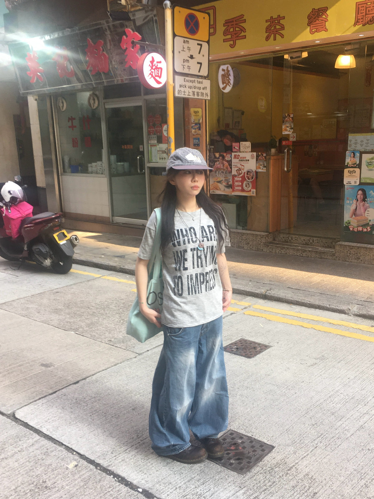 impress slub tee (grey)