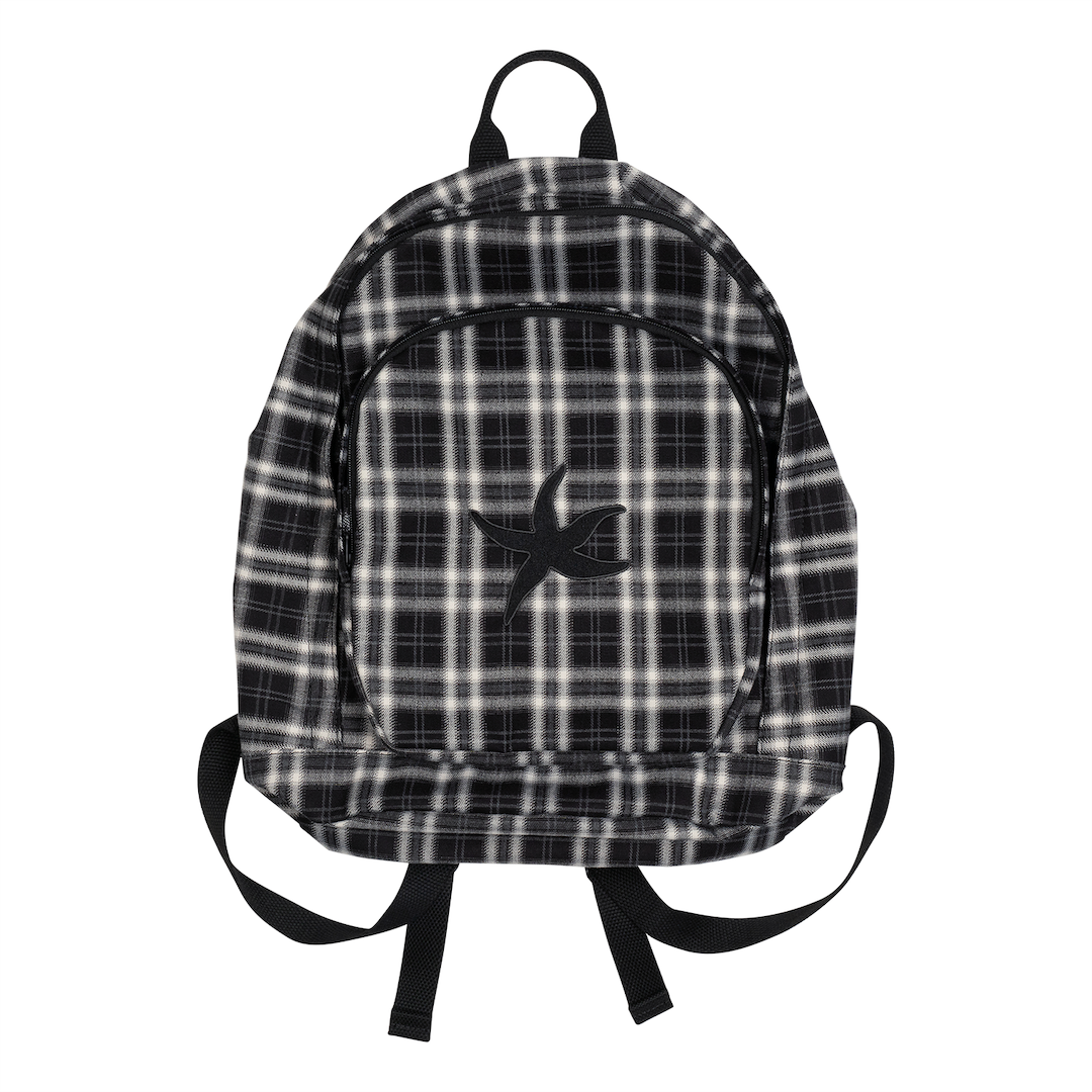 TCM STARFISH CHECK BACKPACK (BLACK)
