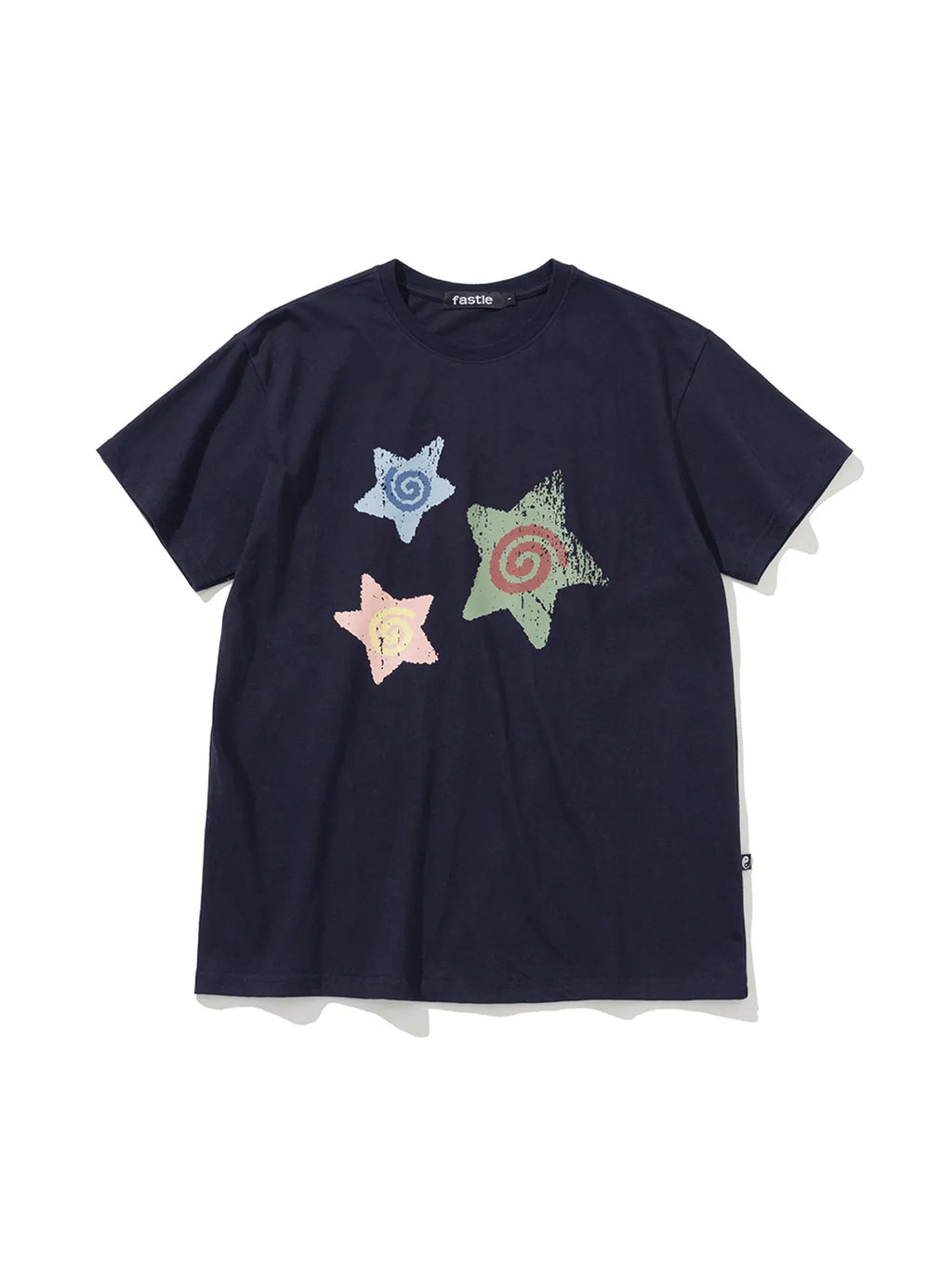 【𝘱𝘳𝘦-𝘰𝘳𝘥𝘦𝘳】FASTLE Spin Star Tee Navy