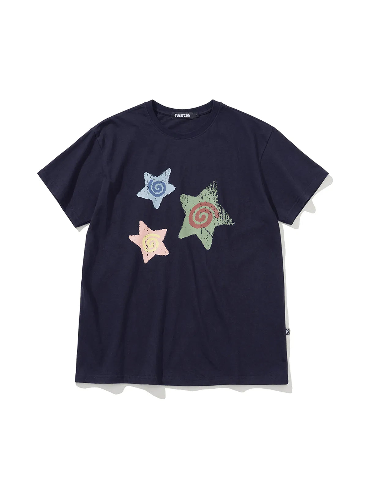 【𝘱𝘳𝘦-𝘰𝘳𝘥𝘦𝘳】FASTLE Spin Star Tee Navy