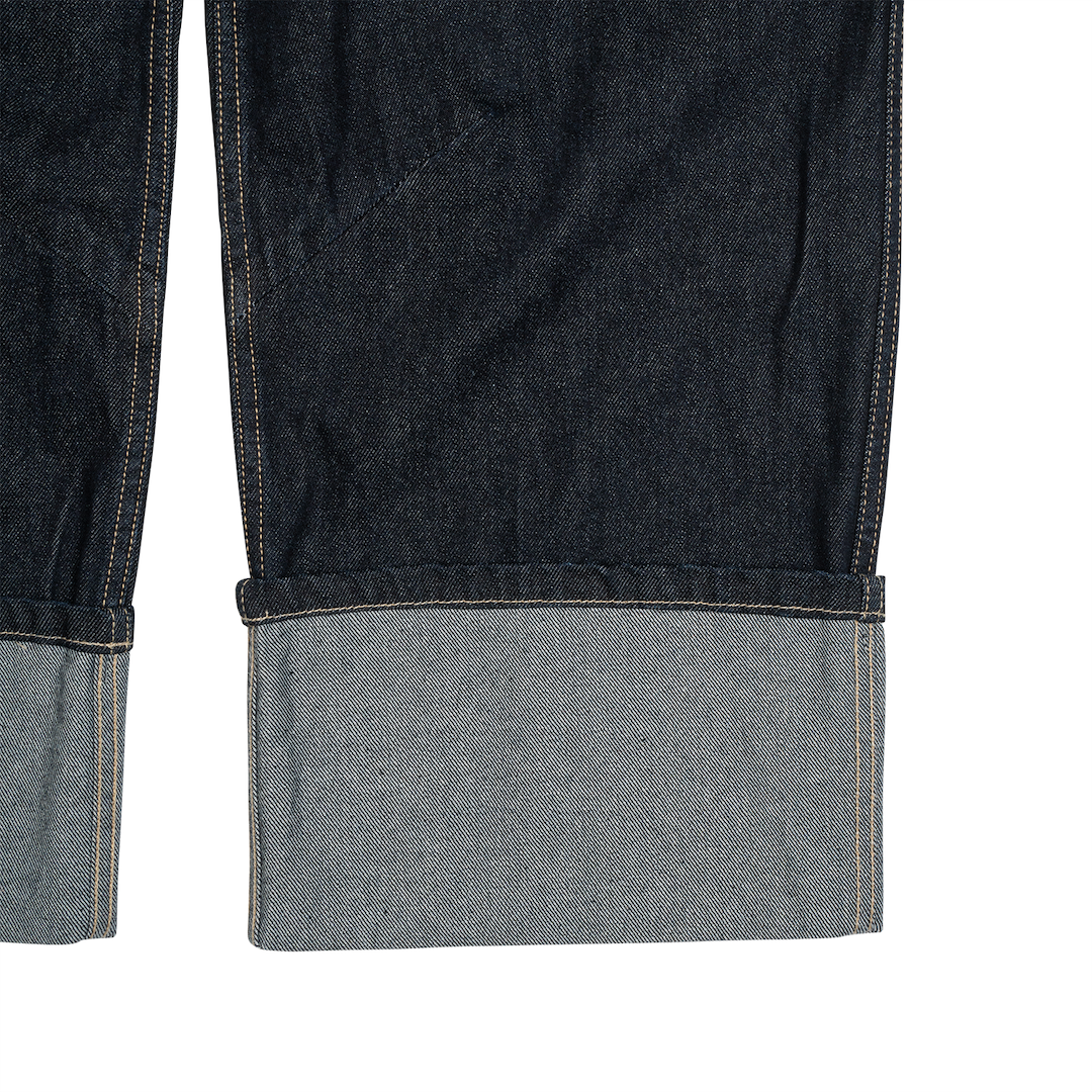TCM ROLL UP DENIM PANTS (NAVY)
