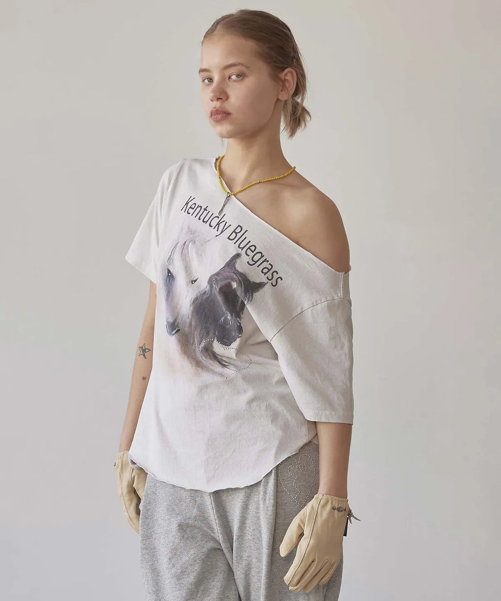 【𝘱𝘳𝘦-𝘰𝘳𝘥𝘦𝘳】SCULPTOR Sheriff Cut Out Tee Dirty White