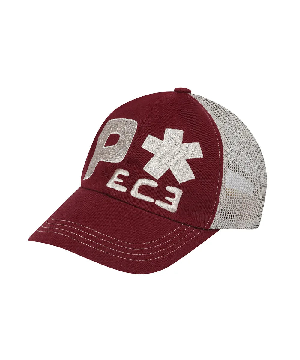 BAUF Peace Big Logo Mesh Ball Cap (Burgundy)