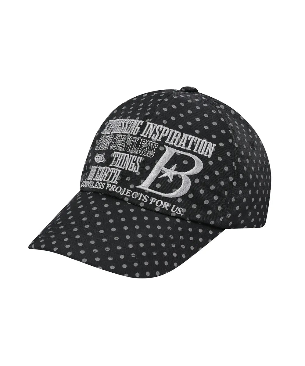 BAUF B LOGO Ball Cap (Dot Black)