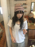(★best) textured off shoulder blouse