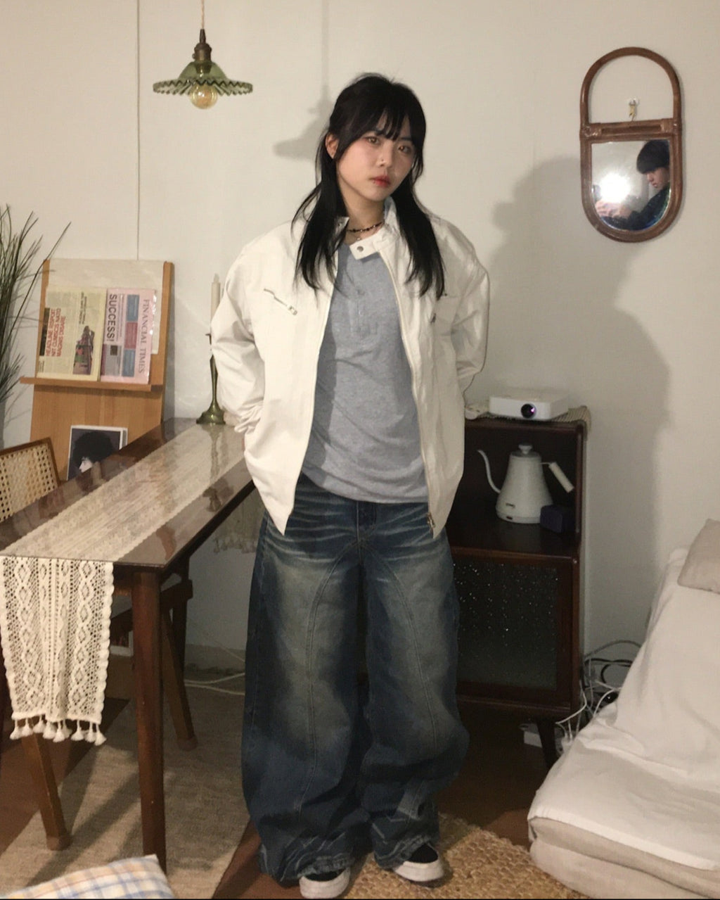 (in stock) motorstitch nylon jacket