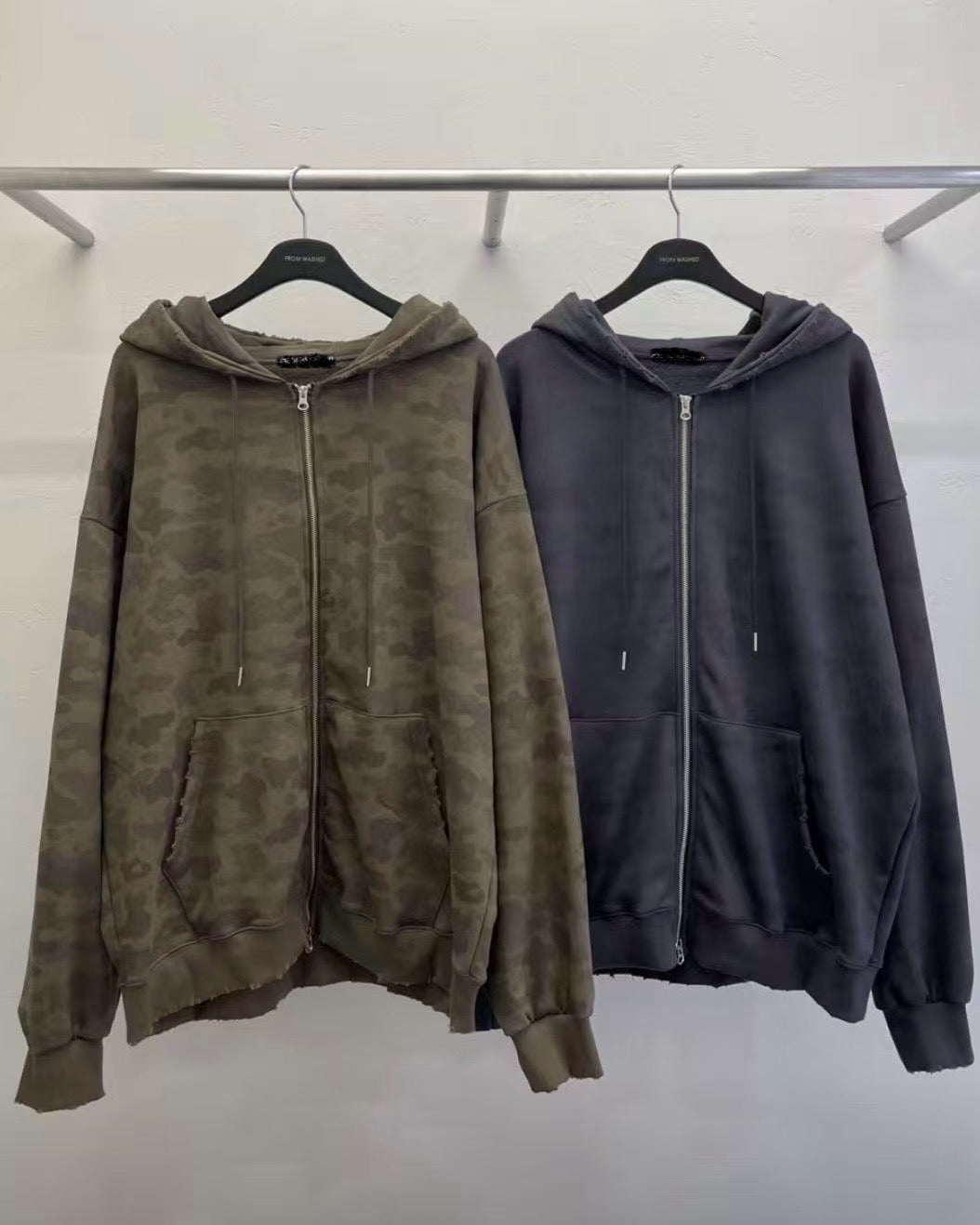 camo damaged jacket