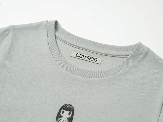 ✪【𝘱𝘳𝘦-𝘰𝘳𝘥𝘦𝘳】coyseio lenga character t-shirt (2 color)