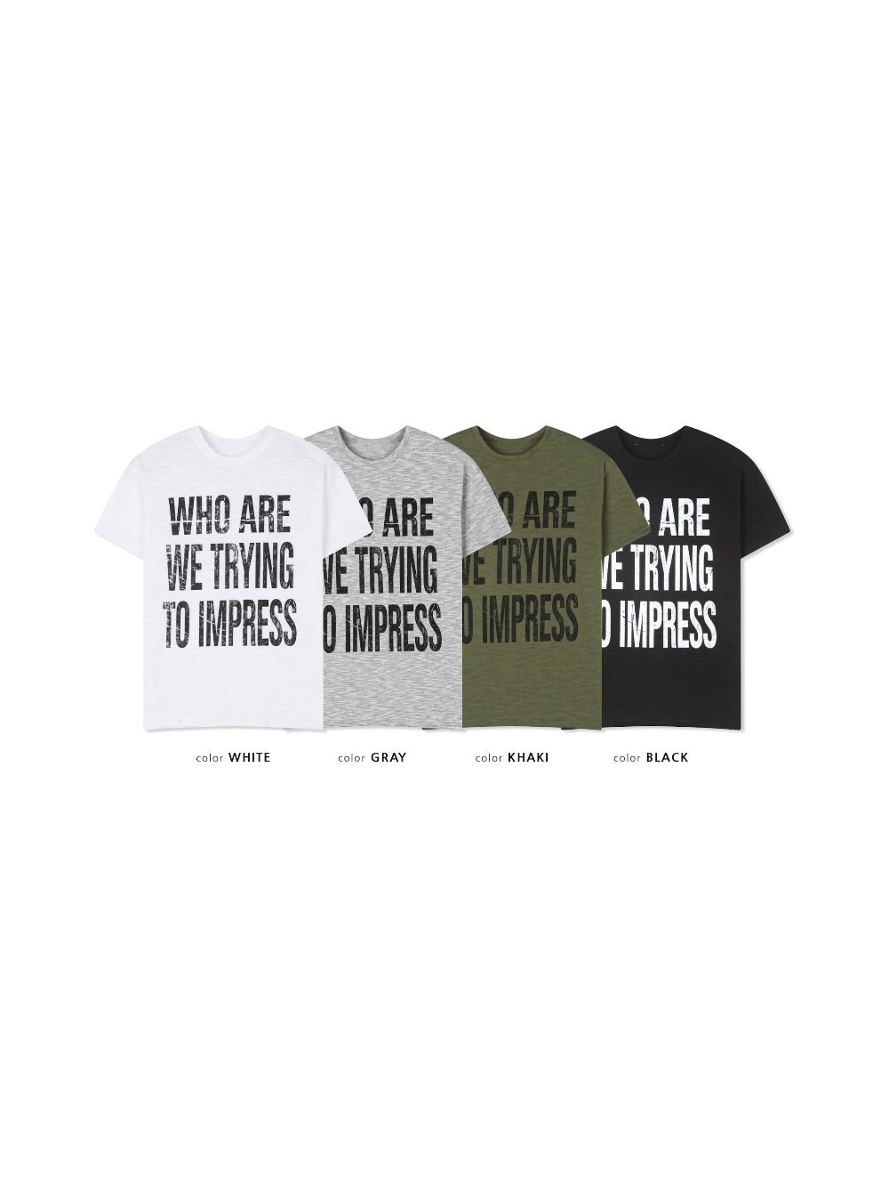 impress slub tee (khaki)