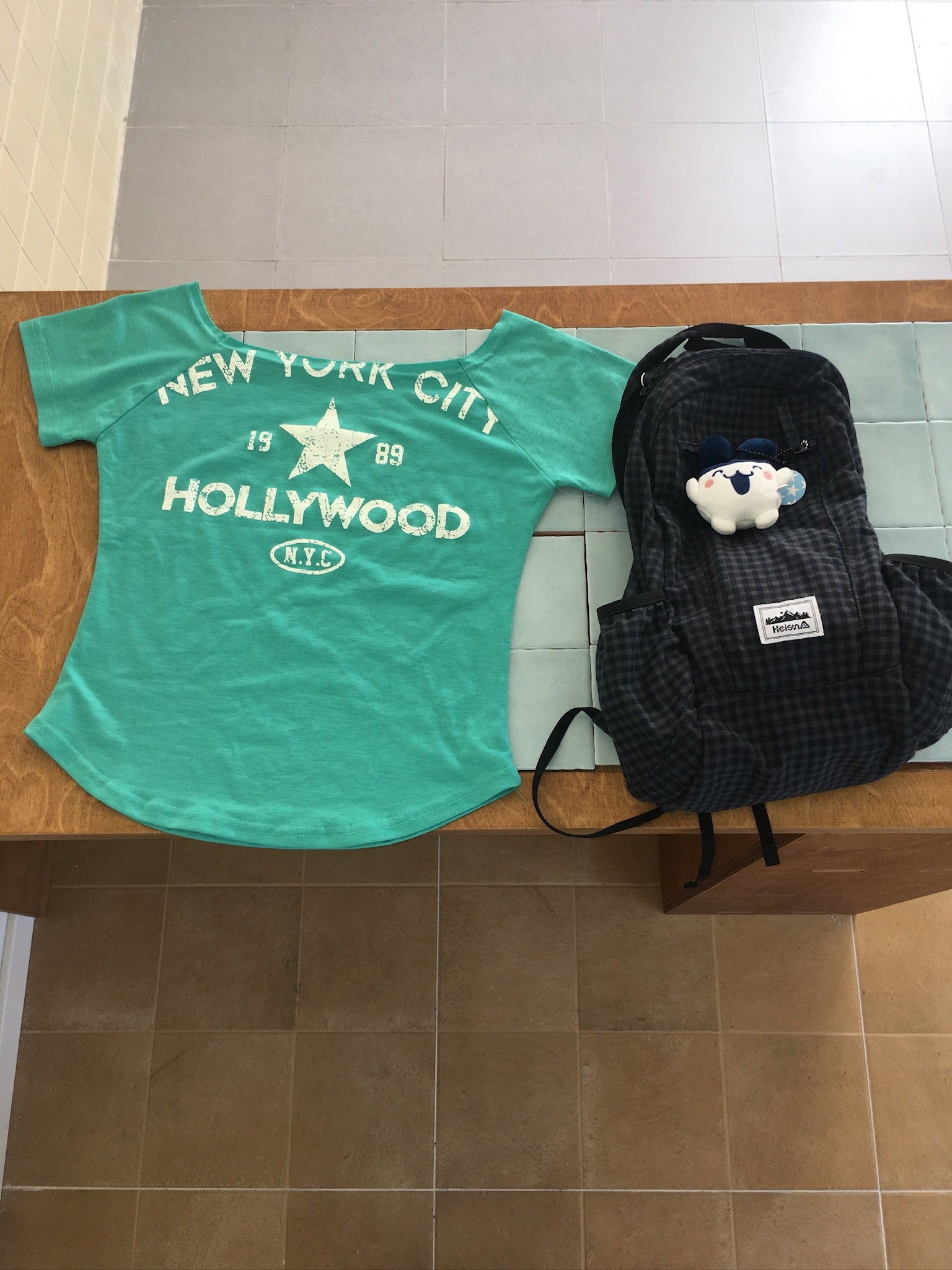 hollywood boat neck tee (mint)