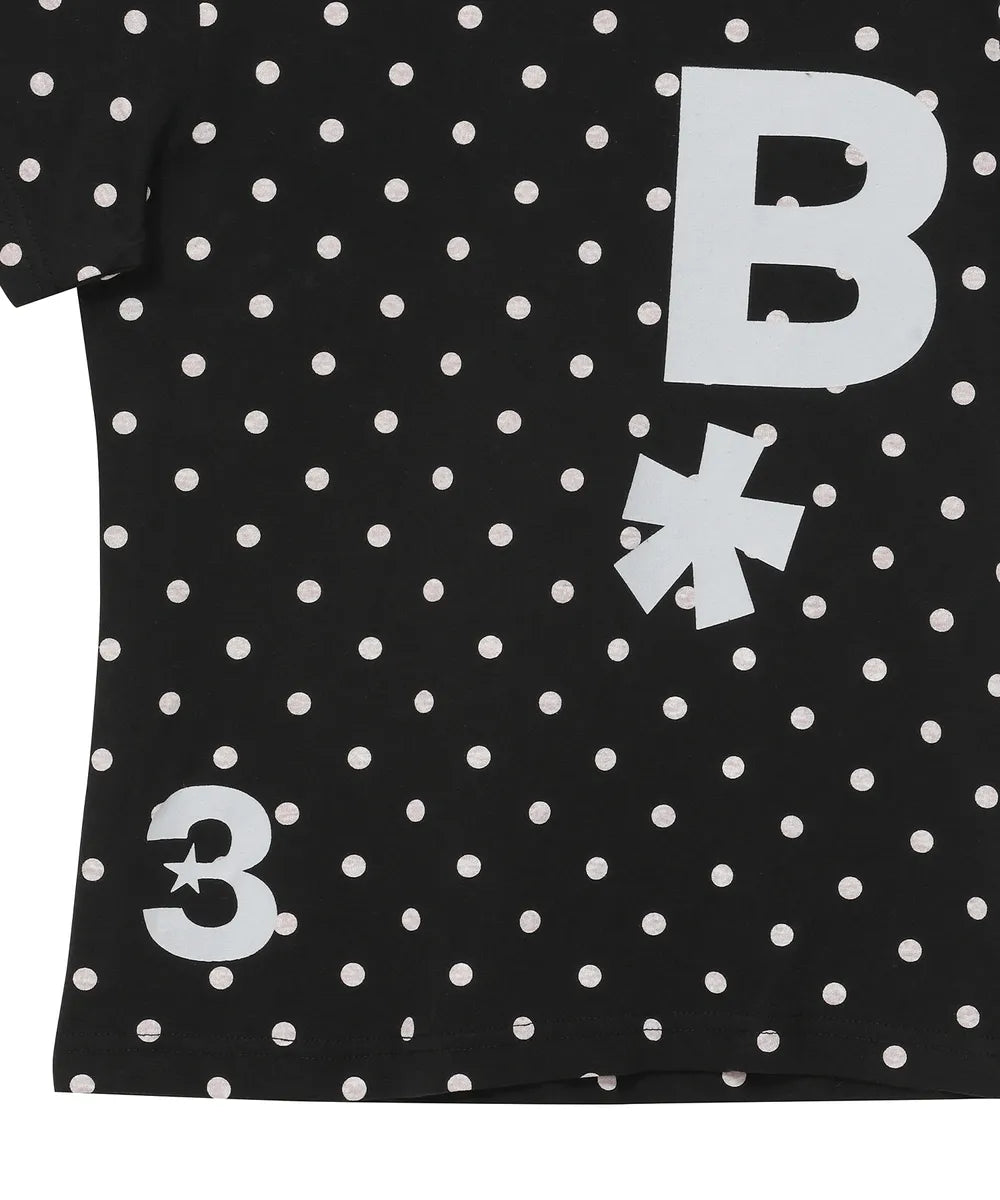 BAUF B LOGO SLIM FIT T-SHIRT (DOT BLACK)
