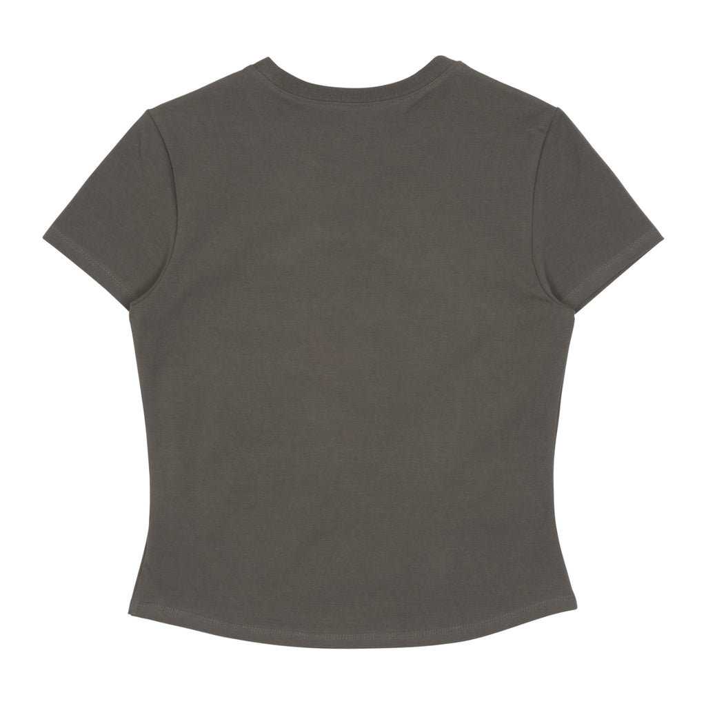TCM MINI LOGO CURVED TEE (GREY)