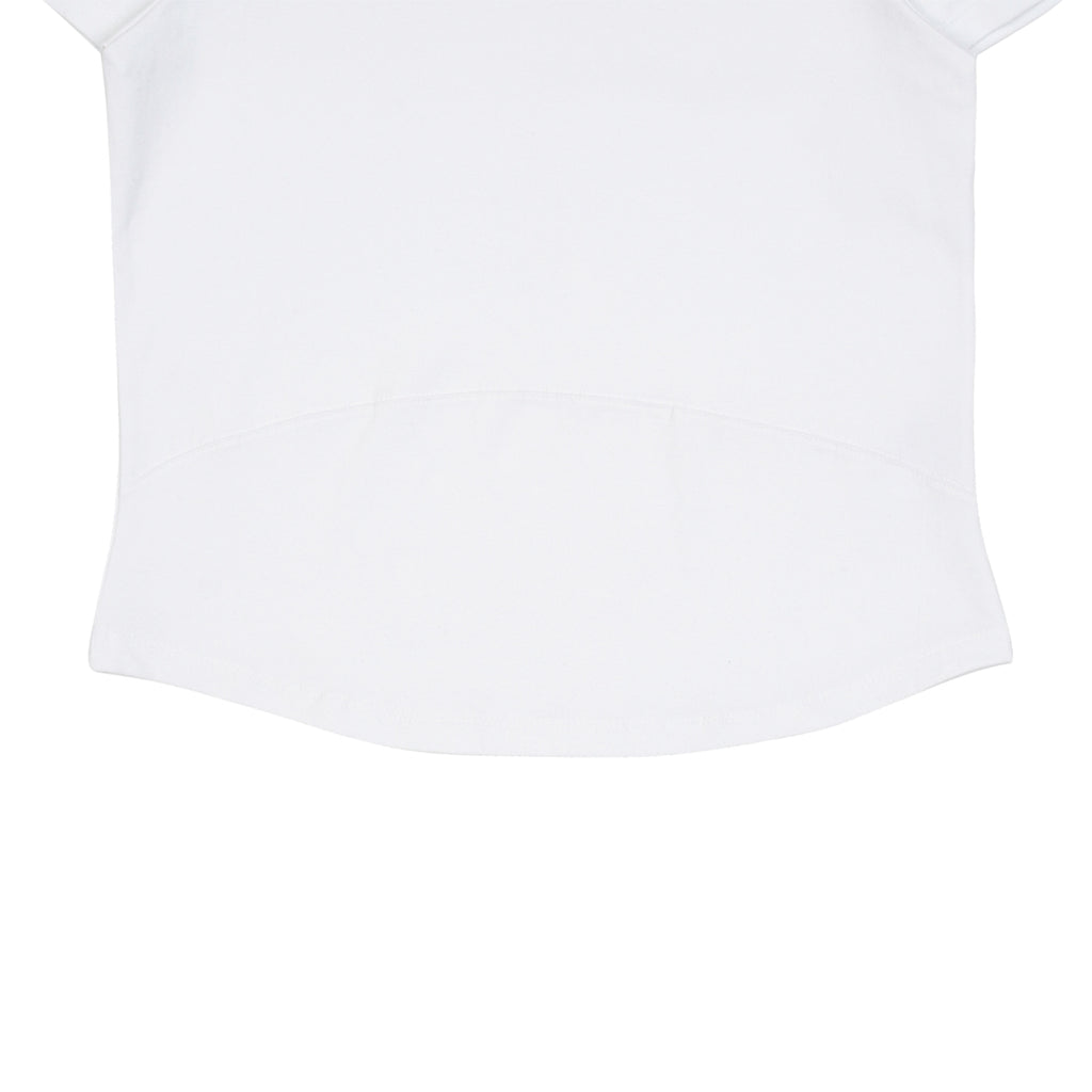 TCM MINI LOGO CURVED TEE (WHITE)