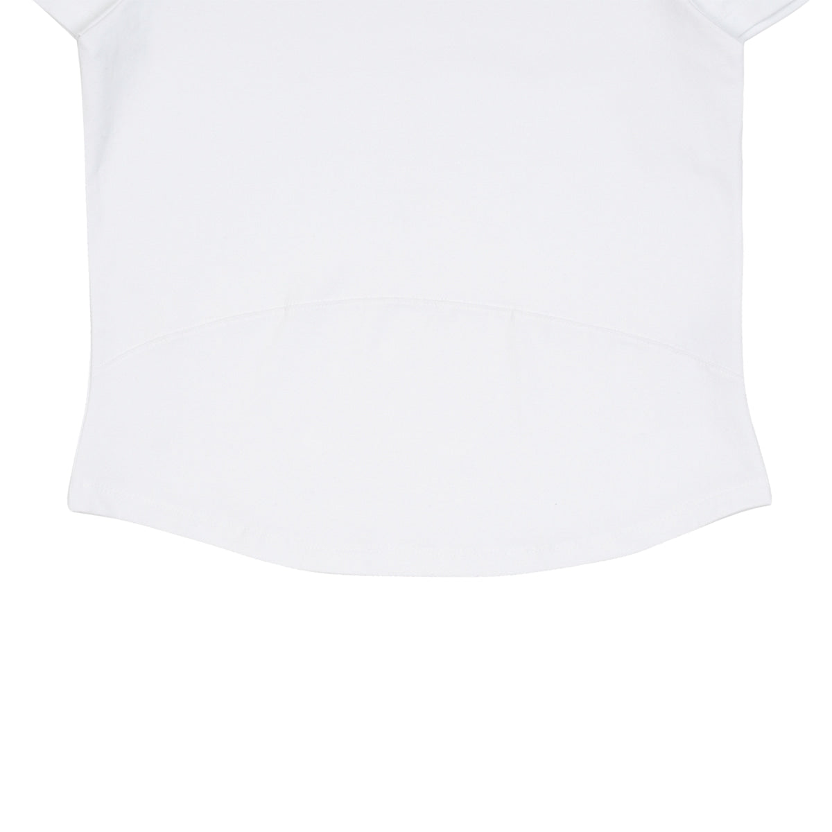 TCM MINI LOGO CURVED TEE (WHITE)