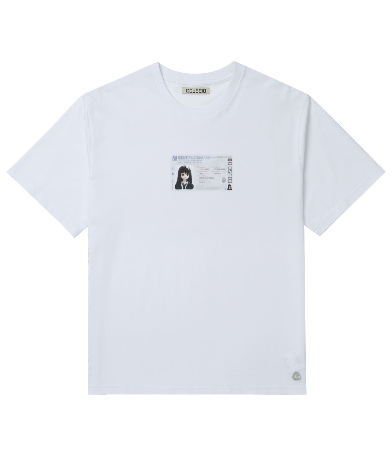 ✪【𝘱𝘳𝘦-𝘰𝘳𝘥𝘦𝘳】coyseio ID card regular t-shirt (2 color)
