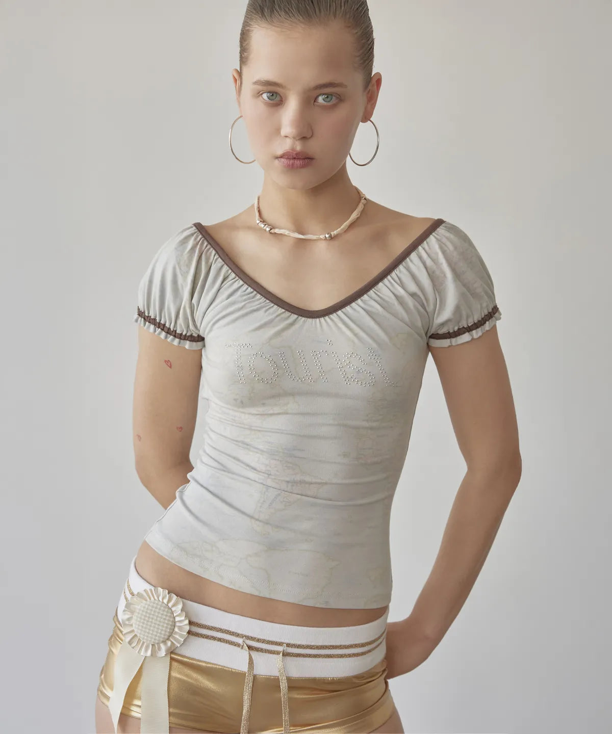 【𝘱𝘳𝘦-𝘰𝘳𝘥𝘦𝘳】SCULPTOR Tourist Scoop Back Tee Raw