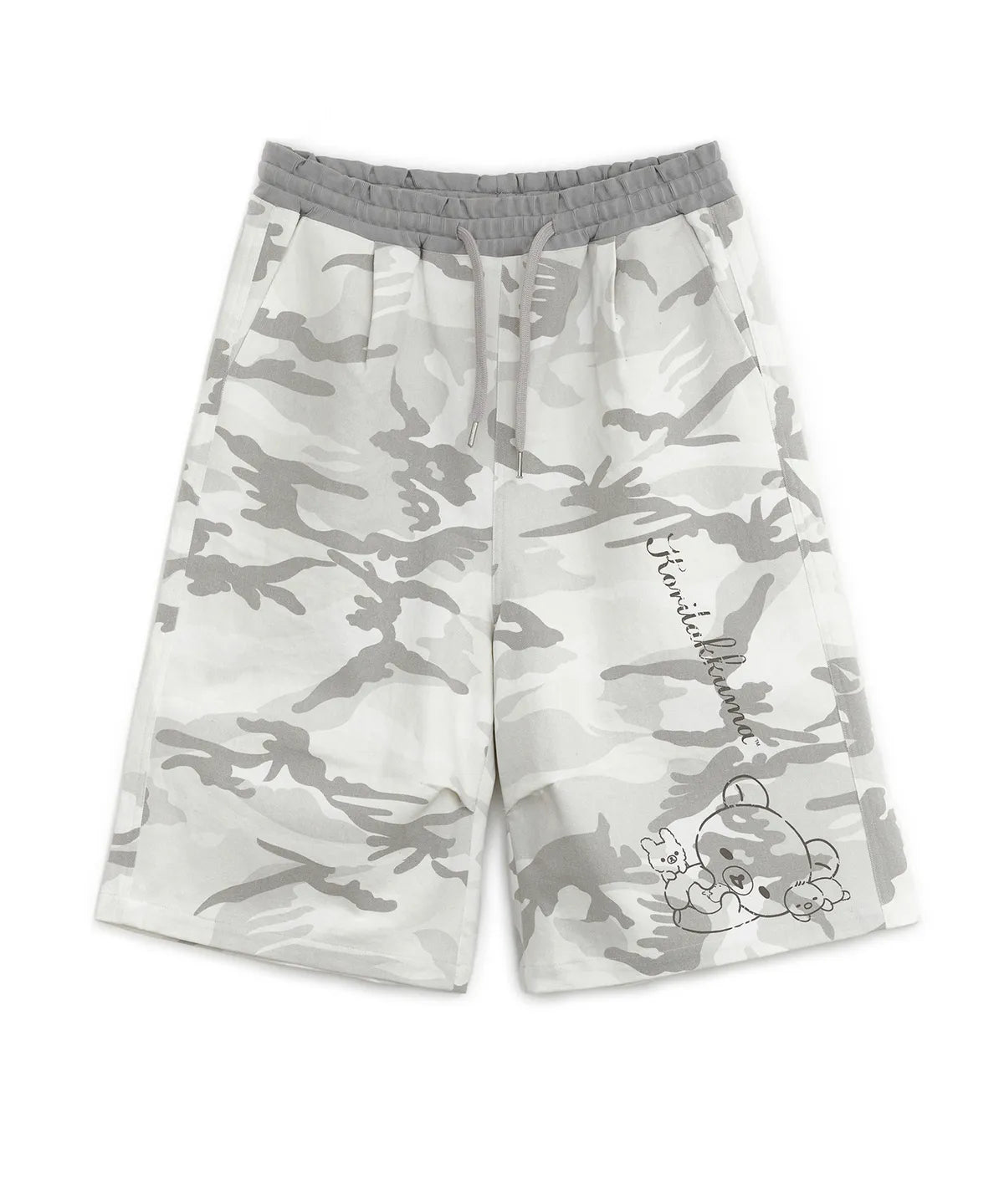 HUGYOURSKIN CAMO KORILAKKUMA BERMUDA PANTS (GREY)